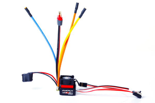 LCE016 60A Sensored Brushless ESC by Hobbywing with Cooling Fan (Quicken 10BL60 G2) <br><br><font size=2> (For 1/10, 1/12/ 1/14)</font>