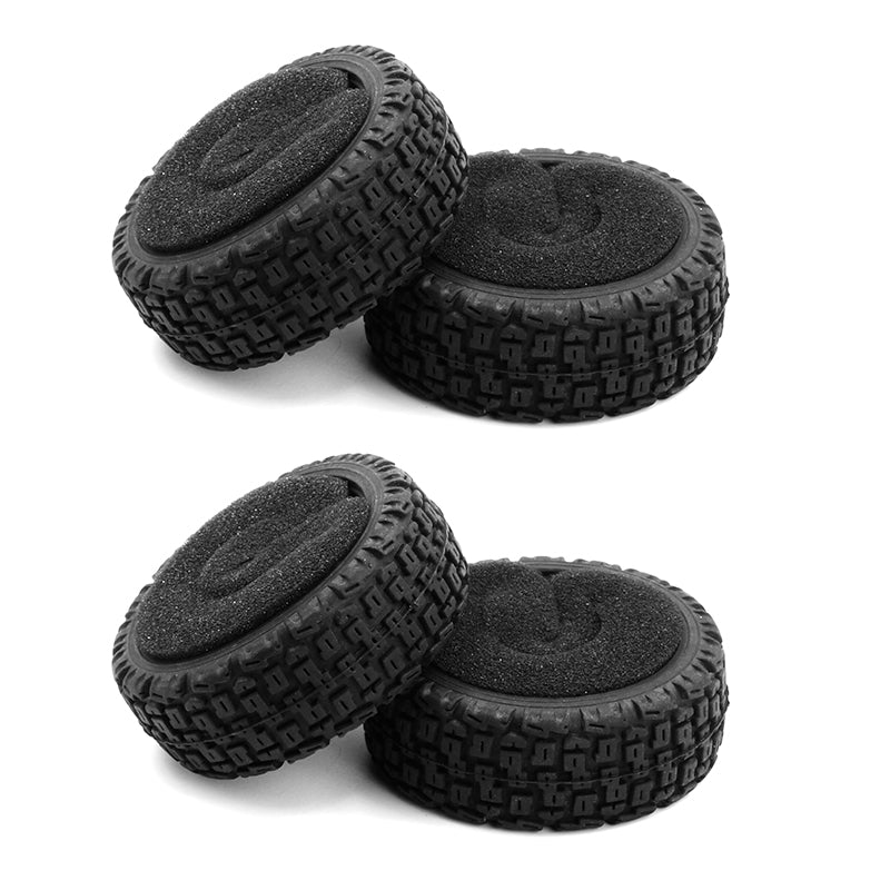 C8044 Rally Tires and Foam Inserts 45° (4 pcs) (For PTG-2, PTG-2R