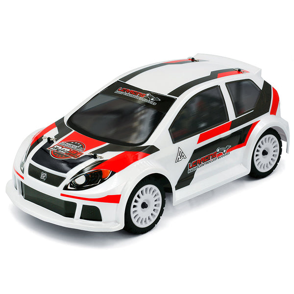 L6263 EMB-RA Rally Polycarbonate Body - WHITE Painted with Decals <br><br><font size=2> (For EMB-RA)</font>