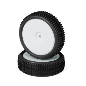L5071 Jetgo Mini Buggy 2WD Front Tires Pre-Mounted (50° Yellow Dot) 2pcs<br><br><font size=2> (For All BHC and EMB Series)</font>