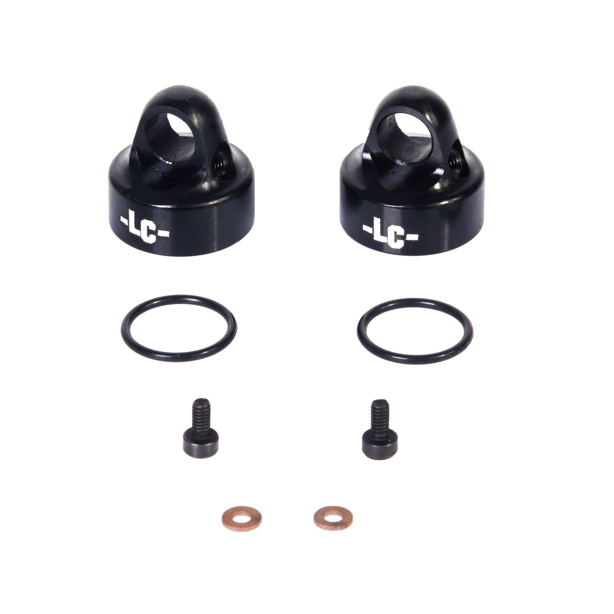 L6286 Shock Caps 7075 T6 Hard Coated Alu 2pcs (For EMB-WRC/RA/1/SC/DT ...