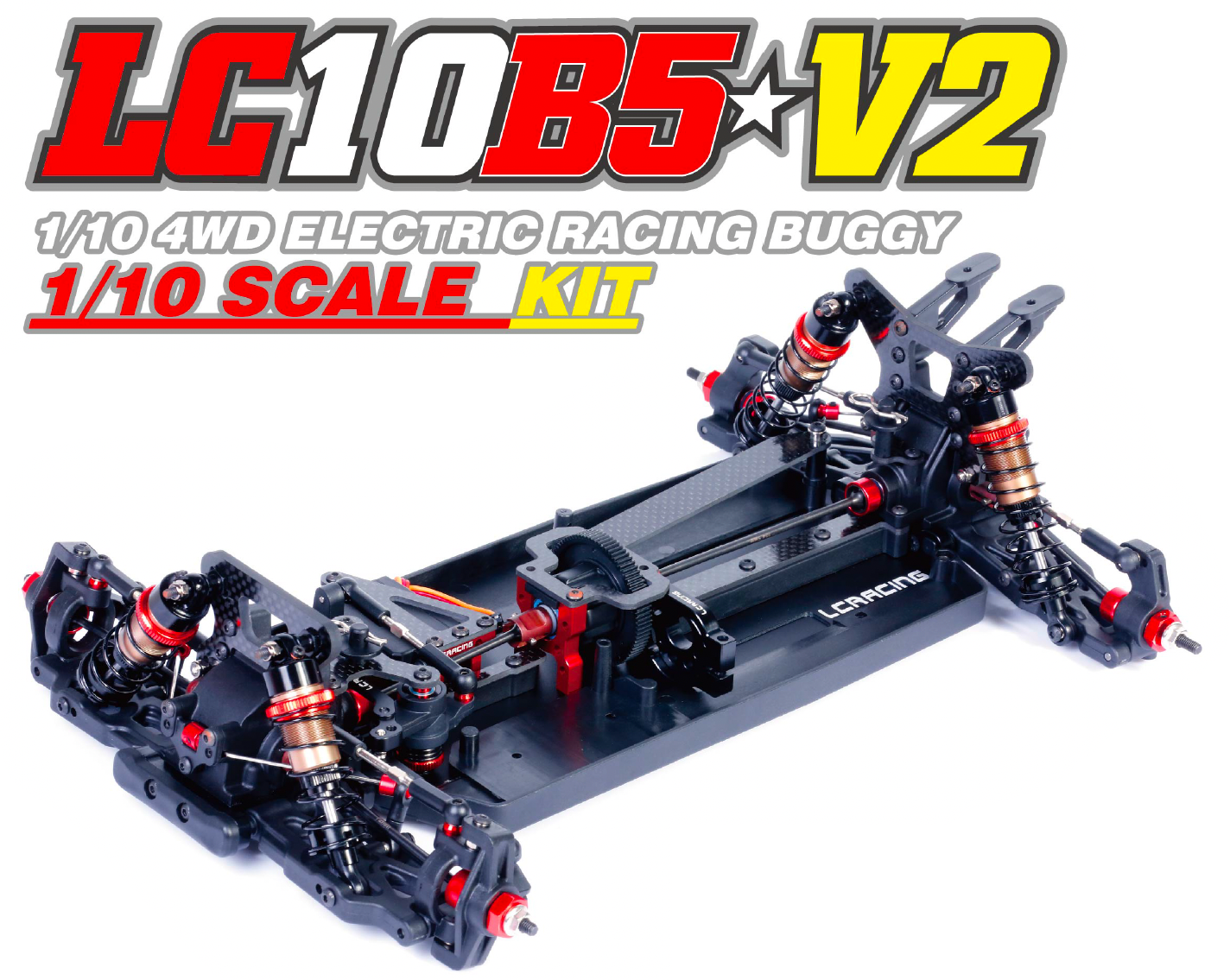 LC10 B5 ハイエンドバギー　LC racing 1/10スケール LC Racing 1/10 LC10B5 4WD Competition Spec Buggy Kit Slipper