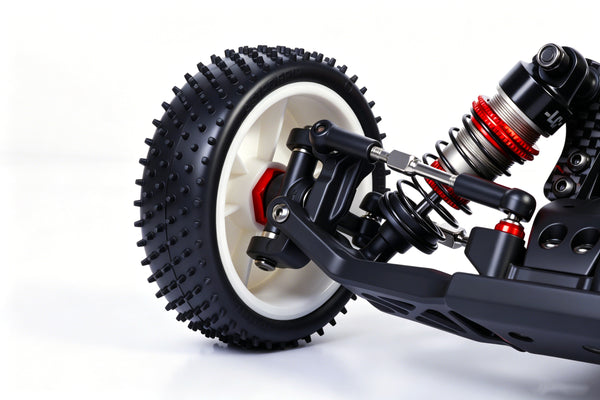 L5096 Jetgo Astro Pins Buggy Racing Tires and Inserts - 2WD Fronts 65° - 2pcs <br><br><font size=2> (For All BHC, EMB and LC12B1 )</font>