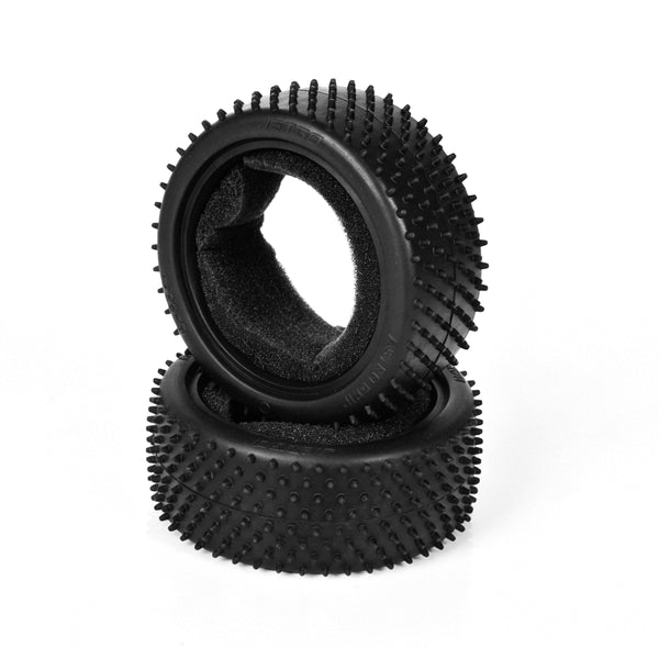 L5097 Jetgo Astro Pins Buggy Racing Tires and Inserts - 4WD Fronts 65° - 2pcs <br><br><font size=2> (For All BHC, EMB and LC12B1 )</font>
