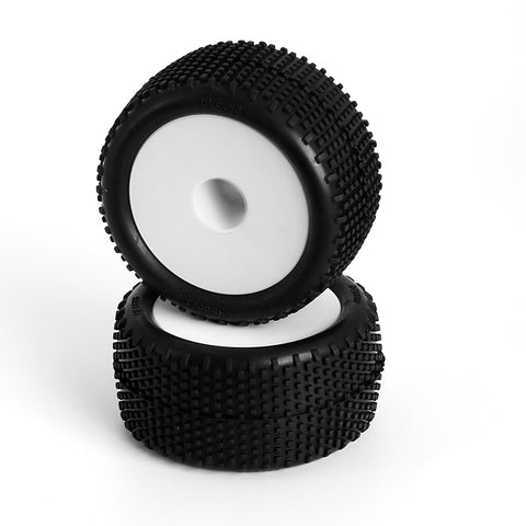L6247 Block Pin Truggy Tires Mounted, 12mm 2pcs<br><br><font size=2> (For EMB-TG)</font>