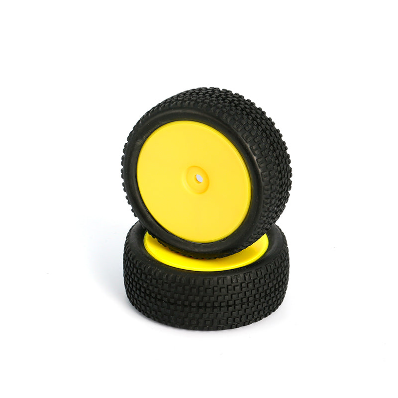 L6250 All Terrain Buggy Front Tires Mounted Yellow, 12mm 2pcs<br><br><font size=2> (For EMB-1, LC12B1)</font>