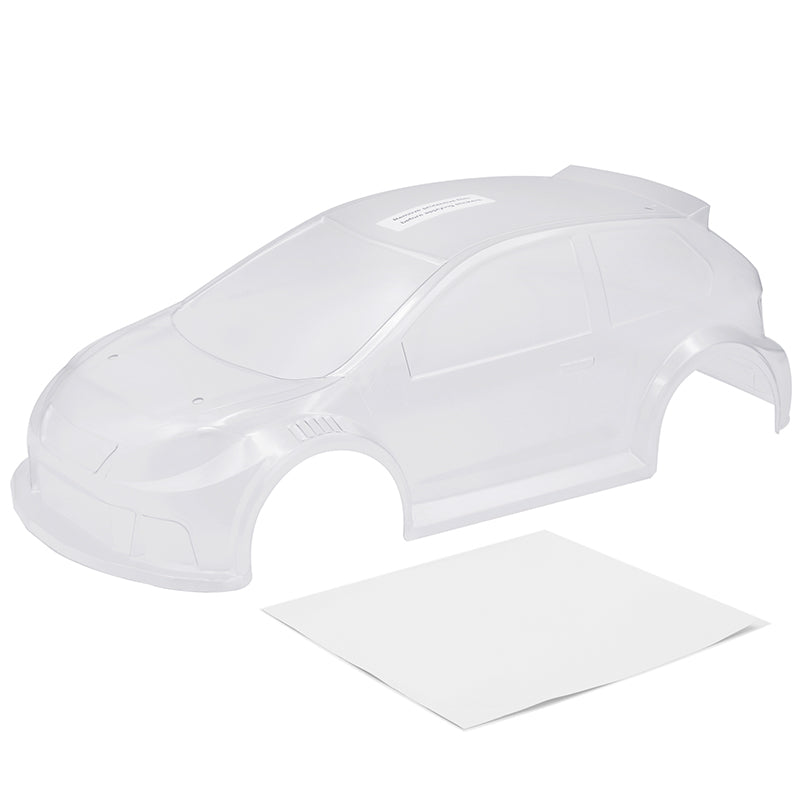 L6264 EMB-RA Rally Polycarbonate Body - CLEAR Unpainted with Decals <br><br><font size=2> (For EMB-RA)</font>